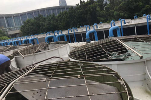 冷卻塔無圍護(hù)降噪方法