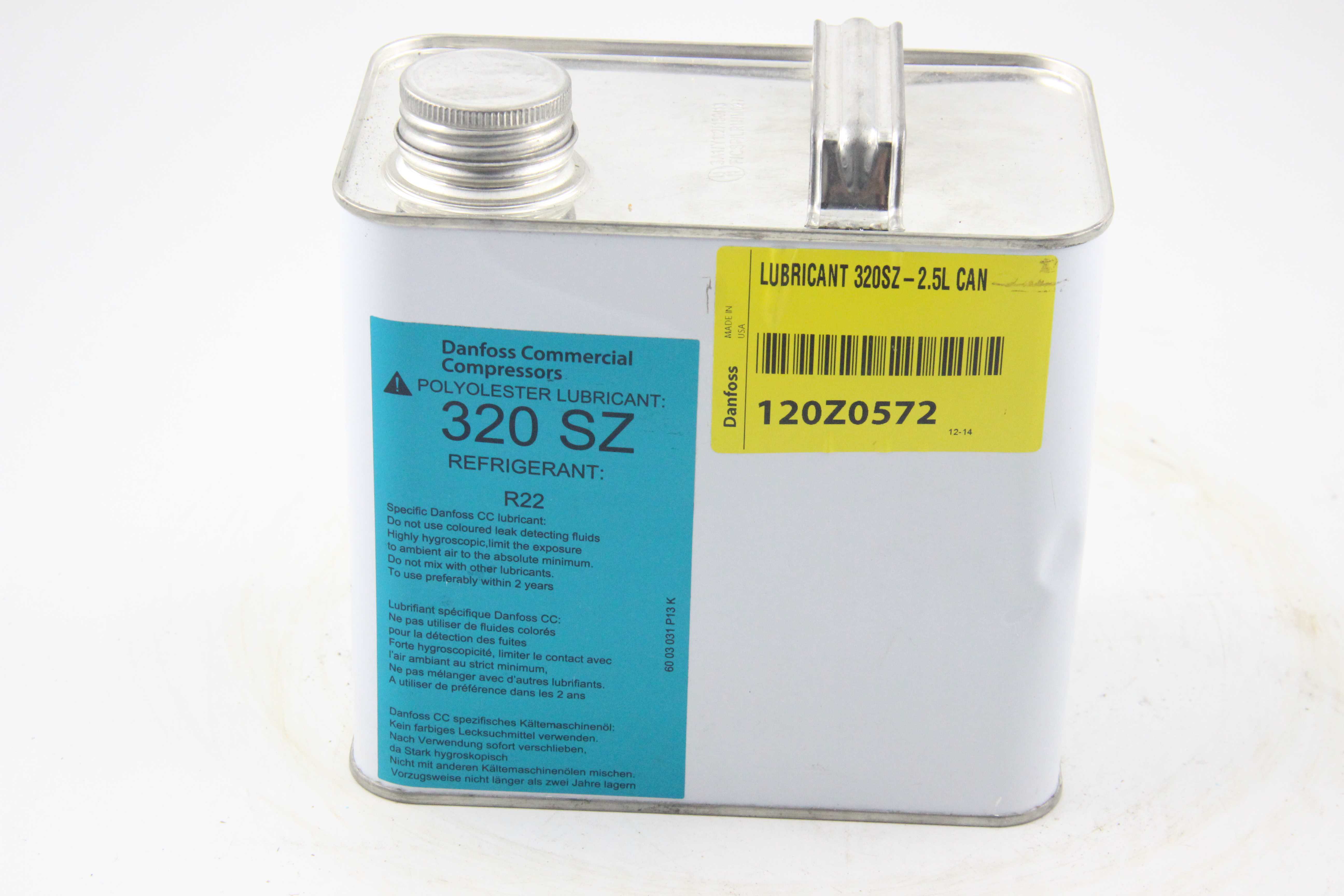 空調(diào)設(shè)備配件丹佛斯冷凍油320SZ 2.5L裝