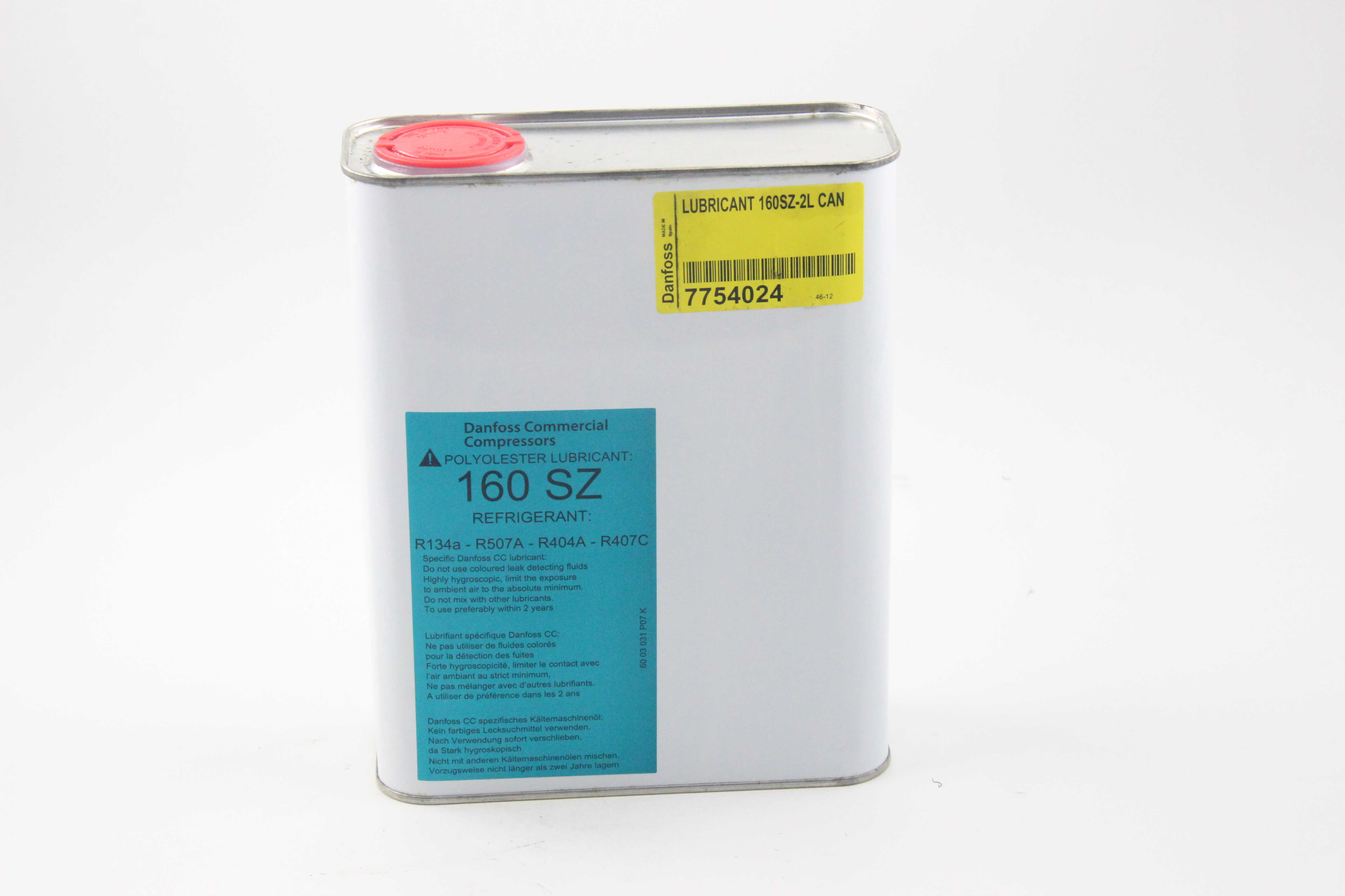 丹佛斯冷凍油160SZ 2L裝 空調(diào)設備配件