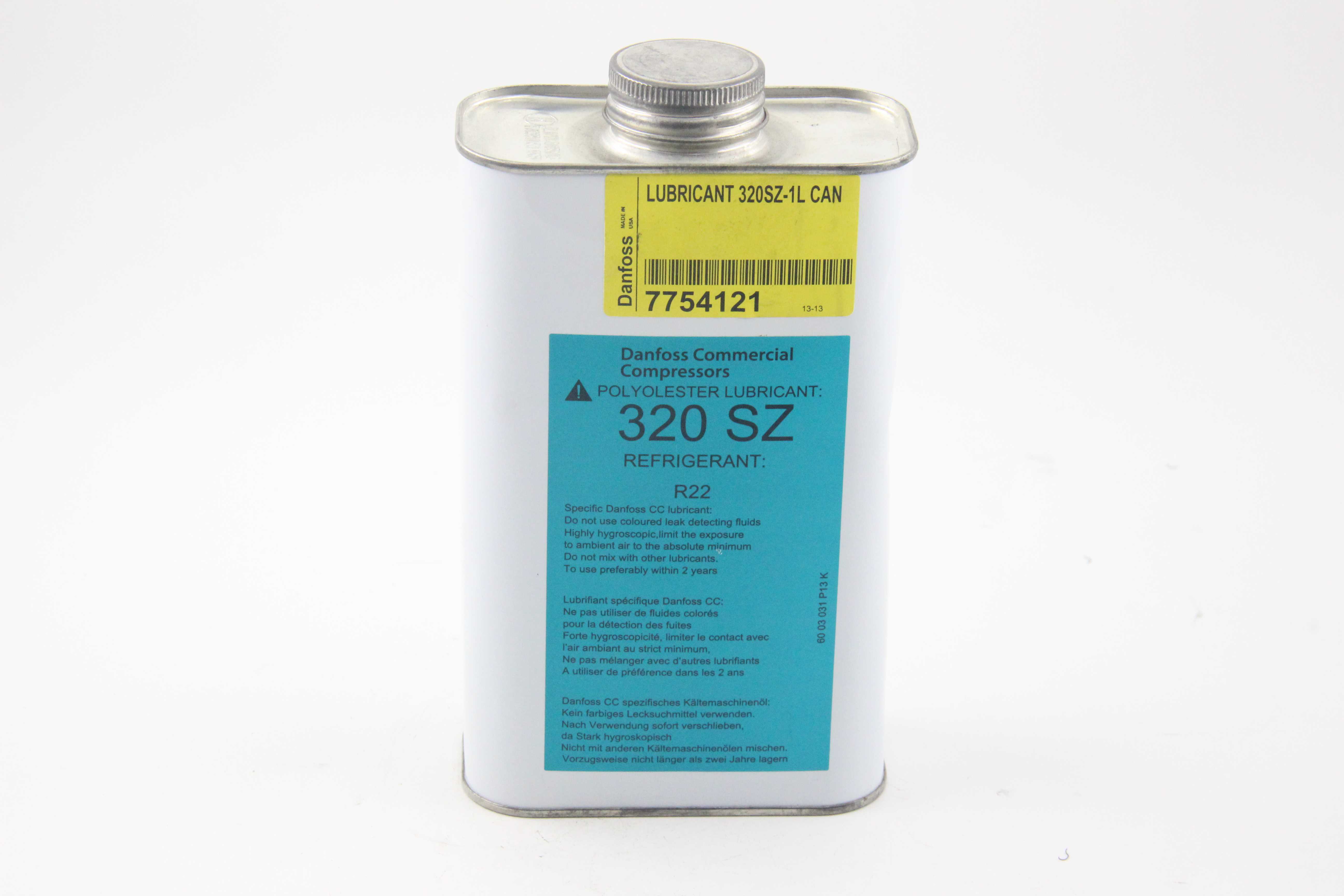 丹佛斯冷凍油320SZ 1L裝 空調(diào)設(shè)備配件
